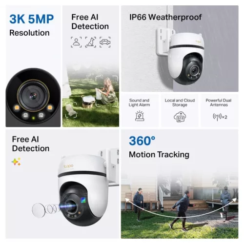 TP-LINK Tapo C530WS Kültéri biztonsági Wi-Fi kamera