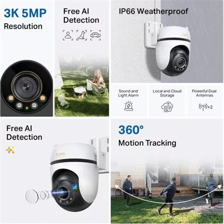 TP-LINK Tapo C530WS Kültéri biztonsági Wi-Fi kamera