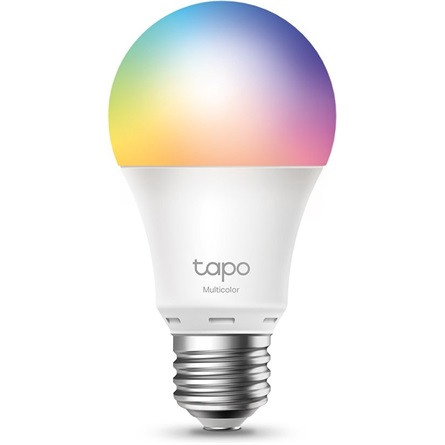 TP-Link Okos Izzó - Tapo L530E (Multicolor; 230V; E27; 2,4GHz WiFi; 806 lumen; 8.7 W; Távoli hozzáférés, Ütemezés)