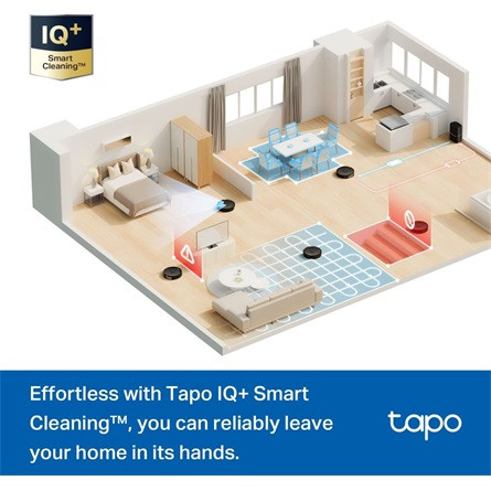 TP-Link Tapo RV30 Max Plus smart home robot porszívó fekete