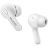 PHILIPS true wireless earphones TAT2206WT/00 - Bluetooth 5.0, 350mAh battery in cradle, USB-C charging, white