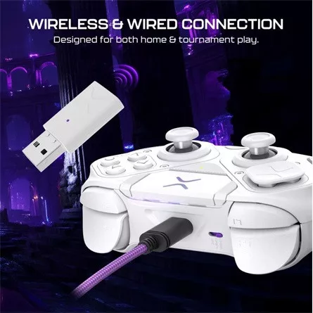 Turtle Beach Victrix Pro BFG Reloaded vezeték nélküli / USB-C gamepad játékvezérlő fehér