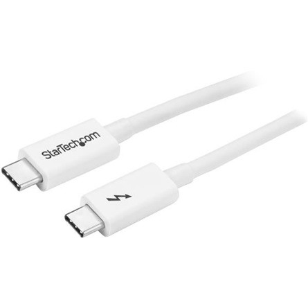 StarTech Thunderbolt 3 -> Thunderbolt 3 M/M adatkábel 2m fehér 20Gbps