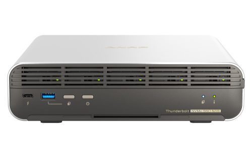 QNAP 5-bay All-Flash NASbook; Intel Core i5-1340PE 12C(4P+8E)/16T up to 4.50GHz, onbo