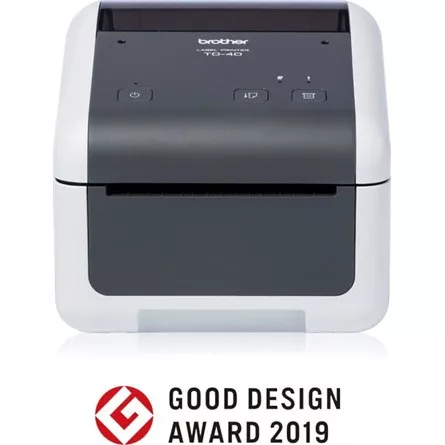 BROTHER Címkenyomtató TD4420DNXX1, asztali (ipari), 203mm/mp, 203dpi, RD szalag, USB, Soros, LAN