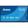 iiyama touch IPS monitor, 75", 3840 x 2160, 16:9, 450cd, 8ms, 1200:1, HDMIx3/DP/USB-Cx2/USBx5/RJ45x2/RS-232C
