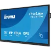 iiyama touch IPS monitor, 75", 3840 x 2160, 16:9, 450cd, 8ms, 1200:1, HDMIx3/DP/USB-Cx2/USBx5/RJ45x2/RS-232C