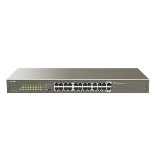 Tenda Switch PoE - TEG1124P-24-250W (24x1Gbps; 24 af/at PoE+ port; 225W; rack-mount)