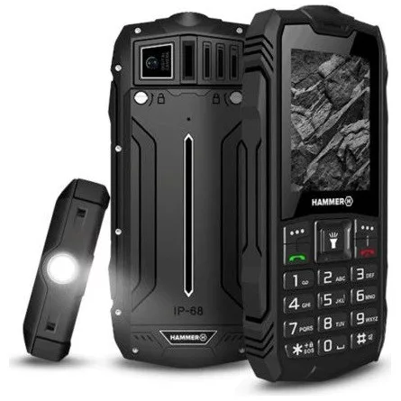 myPhone HAMMER Rock 2,4" Dual SIM csepp-, por- és ütésálló mobiltelefon - fekete