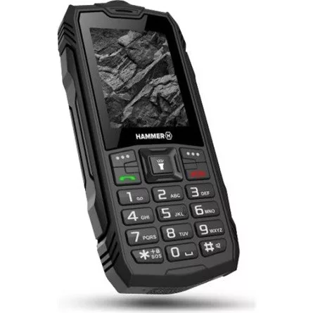 myPhone HAMMER Rock 2,4" Dual SIM csepp-, por- és ütésálló mobiltelefon - fekete