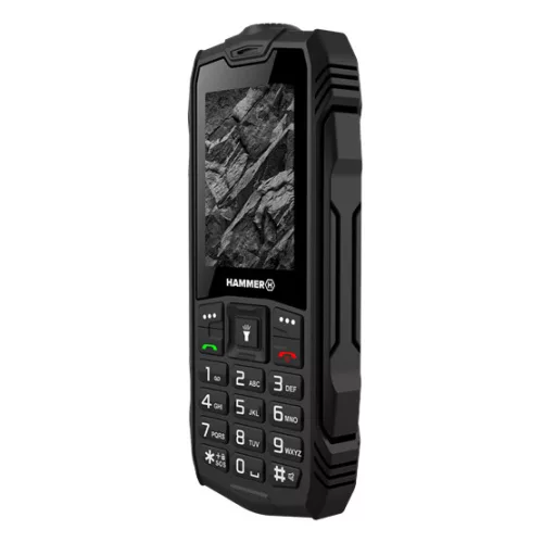myPhone HAMMER Rock 2,4" Dual SIM csepp-, por- és ütésálló mobiltelefon - fekete
