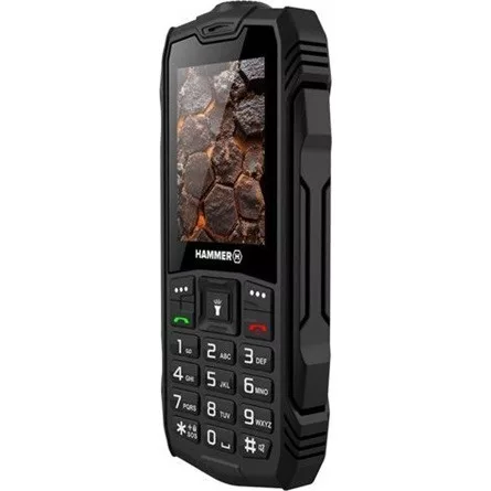 myPhone HAMMER Rock LTE 2,4" Dual SIM csepp-, por- és ütésálló mobiltelefon - fekete