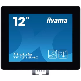   iiyama touch monitor, 12", 1024x768, 4:3, 450cd, 28ms, 1000:1,VGA/HDMI/DP, Open frame, TF1215MC