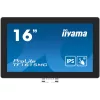 iiyama touch monitor, 15,6", 1920 x 1080, 16:9, 450cd, 25ms, 1000:1, VGA/HDMI/DP TF1615MC-B1