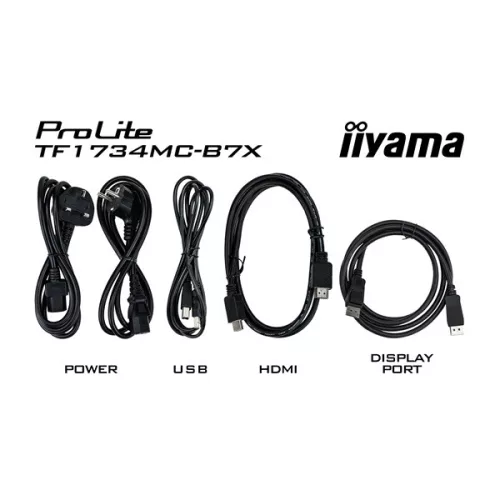 iiyama touch monitor, 17", 1280x1024, 5:4, 315cd, 5ms, 1000:1,/HDMI/DP, Open frame, TF1734MC