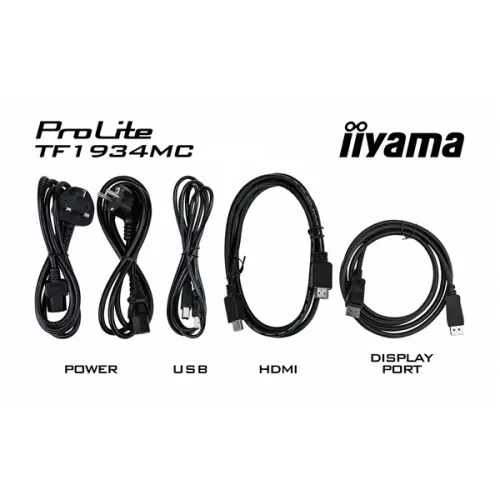 iiyama touch monitor, 19", 1280x1024, 5:4, 315cd, 14ms, 1000:1,VGA/HDMI/DP, open frame, TF1934MC