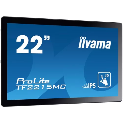 iiyama touch monitor, 21,5", 1920x1080, 16:9, 315cd, 14ms, 1000:1,VGA/HDMI/DP, Open frame, TF2215MC