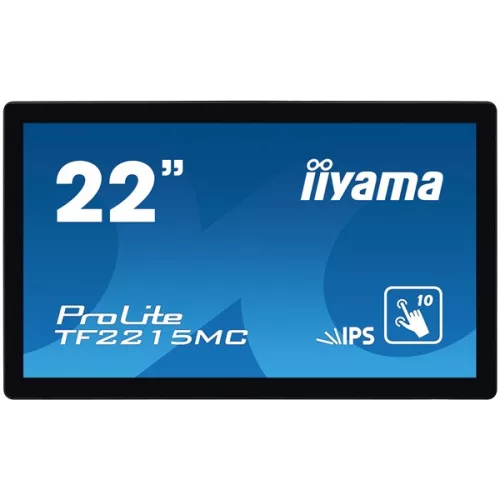 iiyama touch monitor, 21,5", 1920x1080, 16:9, 315cd, 14ms, 1000:1,VGA/HDMI/DP, Open frame, TF2215MC