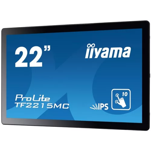 iiyama touch monitor, 21,5", 1920x1080, 16:9, 315cd, 14ms, 1000:1,VGA/HDMI/DP, Open frame, TF2215MC