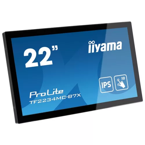 iiyama touch monitor, 21,5", 1920x1080, 16:9, 305cd, 8ms, 1000:1,VGA/HDMI/DP, Open frame, TF2234MC