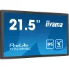 IIYAMA 21,5" Bonded PCAP Bezel Free 10P Touch with Anti-Fingerprint coating, 1920x1080, IPS panel, DisplayPort, HDMI, 525cd/m² (with touch), Gloves and Waterproof mode, Palm Rejection, USB Tou...