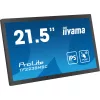 IIYAMA 21,5" Bonded PCAP Bezel Free 10P Touch with Anti-Fingerprint coating, 1920x1080, IPS panel, DisplayPort, HDMI, 525cd/m² (with touch), Gloves and Waterproof mode, Palm Rejection, USB Tou...
