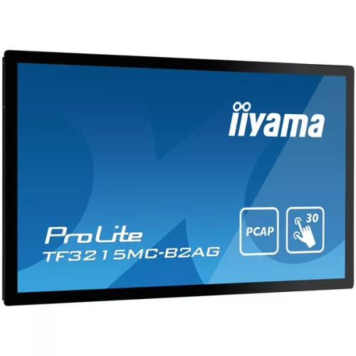 iiyama 24/7 interaktív kijelző, 31,5" , 1920x1080, 16:9, 425cd, 8ms, 3000:1,VGA/HDMI/DP, TF3215MC