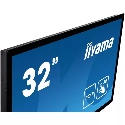iiyama 24/7 interaktív kijelző, 31,5" , 1920x1080, 16:9, 425cd, 8ms, 3000:1,VGA/HDMI/DP, TF3215MC