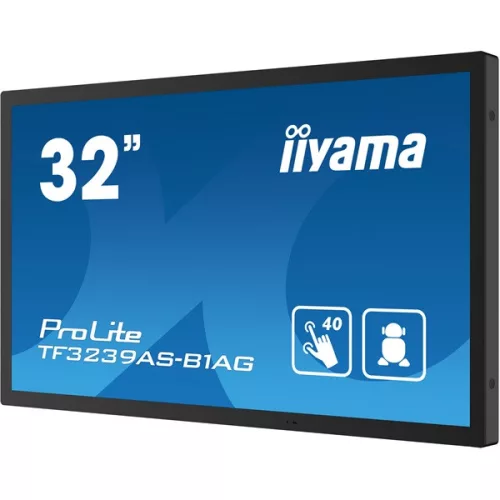 iiyama 24/7 interaktív kijelző, 31,5" 1920 x 1080, 16:9, 500cd, 8ms,1200:1, HDMIx2/DP/USBx2/RS-232C/RJ45