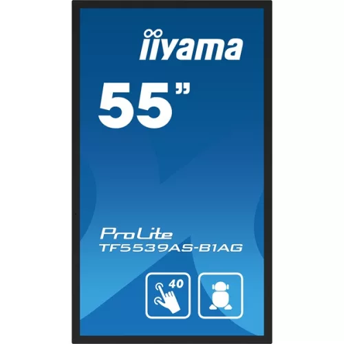 iiyama 24/7 interaktív kijelző, 54,6" 3840 x 2160 , 16:9, 500cd, 8ms, 1200:1, HDMIx2/DP/USBx2/RS-232C/RJ45