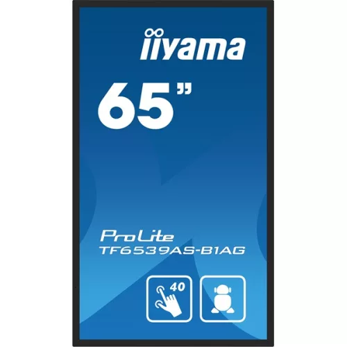 iiyama 24/7 interaktív kijelző, 64,5" 3840 x 2160 , 16:9, 500cd, 8ms, 1200:1, HDMIx2/DP/USBx2/RS-232C/RJ45