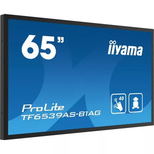 iiyama 24/7 interaktív kijelző, 64,5" 3840 x 2160 , 16:9, 500cd, 8ms, 1200:1, HDMIx2/DP/USBx2/RS-232C/RJ45