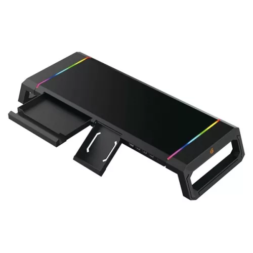 Conceptronic Monitor állvány - THORNE01B (állítható RGB, 4x