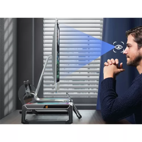 Conceptronic Monitor állvány - THORNE01B (állítható RGB, 4x