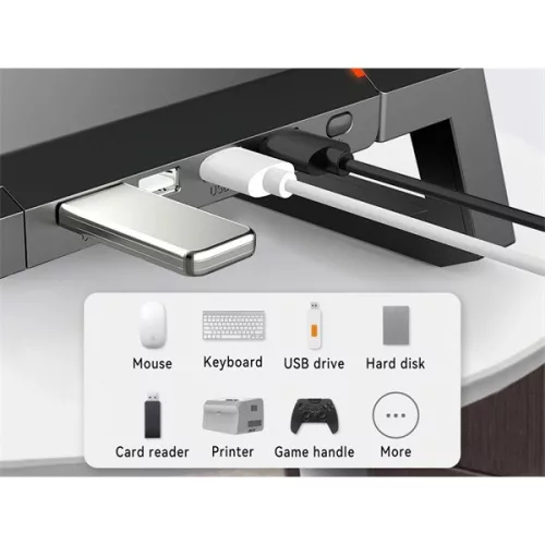 Conceptronic Monitor állvány - THORNE01B (állítható RGB, 4x