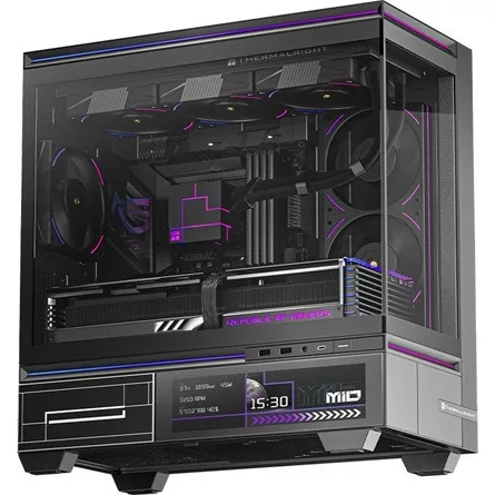 Thermalright TL-M10 Vision táp nélküli MT Mini Tower számítógépház fekete