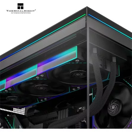 Thermalright TL-M10 Vision táp nélküli MT Mini Tower számítógépház fekete