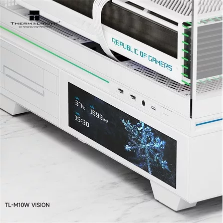 Thermalright TL-M10 Vision táp nélküli MT Mini Tower számítógépház fehér