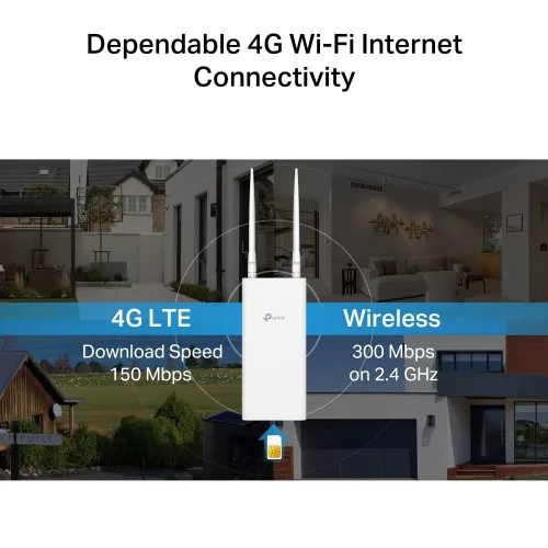 TP-LINK TL-MR100-Outdoor 4G 300 Mbps Wi-Fi Outdoor Router