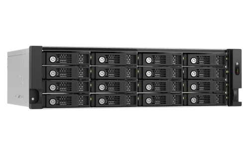 QNAP 16-bay 3U rackmount PCIe interface SATA JBOD expansion enclosure, 2.5/3.5" SATA