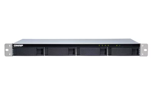 QNAP 4-bay 1U rackmount SATA JBOD expansion unit with a QXP-400eS-A1164 PCIe SATA hos