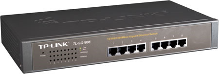 TP-LINK TL-SG1008  8Port Gigabit Switch metal