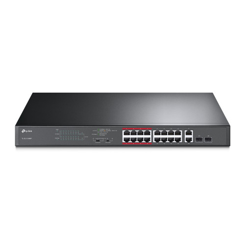 TP-LINK TL-SL1218MP 16-Port 10/100Mbps + 2-Port Gigabit Unmanaged PoE Switch