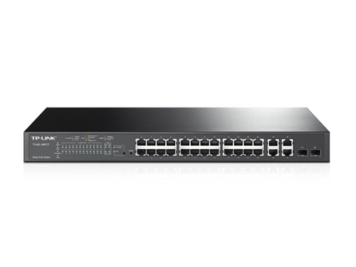 TP-LINK TL-SL2428P JetStream 24-Port 10/100Mbps + 4-Port Gigabit Smart Switch wi