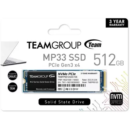 TEAMGROUP SSD TeamGroup 512GB MP33 M.2 - PCIe 3.0