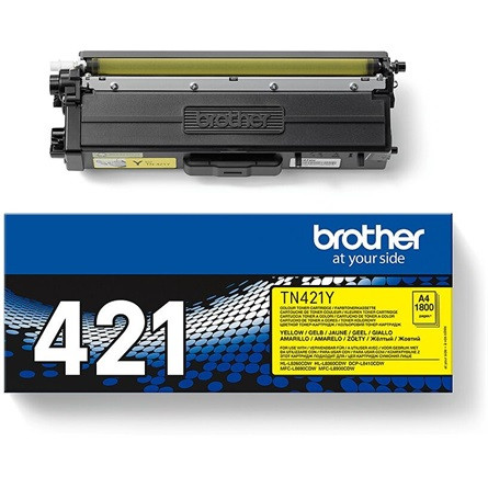 Brother TN421Y Toner TN421 yellow 1800 pgs HL-L8260CDW/HL-L8360CDW/DCP-L8410CDW toner sárga