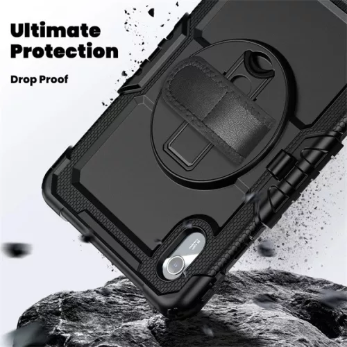 DEVIA Tech-Protect Solid ütésálló tok - Lenovo TB-336 Idea Tab (K11 Gen 2) kijelzővédővel - fekete - ECO