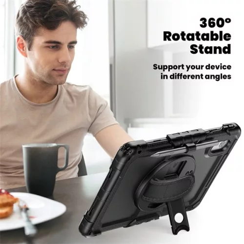 DEVIA Tech-Protect Solid ütésálló tok - Lenovo TB-336 Idea Tab (K11 Gen 2) kijelzővédővel - fekete - ECO