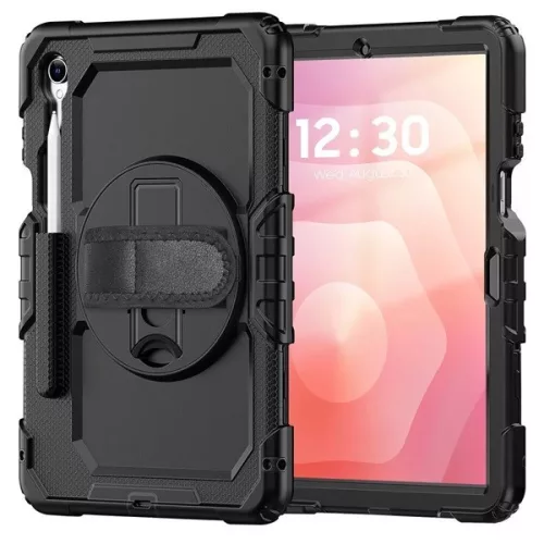 DEVIA Tech-Protect Solid ütésálló tok Galaxy Tab S11 11,0" X730/X736B kijelzővédővel - fekete - ECO