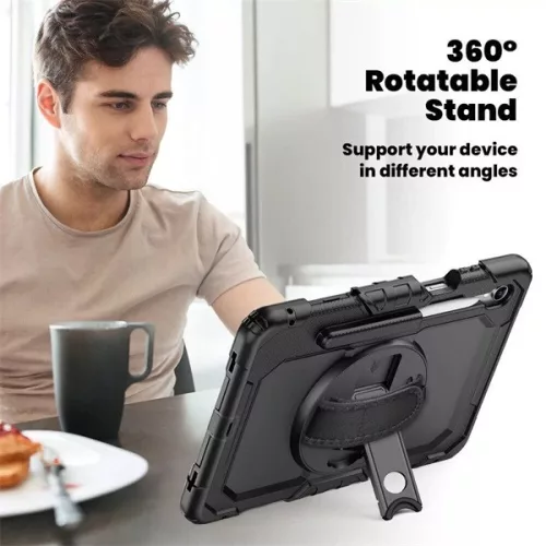 DEVIA Tech-Protect Solid ütésálló tok Galaxy Tab S11 11,0" X730/X736B kijelzővédővel - fekete - ECO